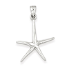 Sterling Silver 3/4in Polished Starfish Pendant