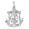 Sterling Silver 11/16in Diamond-cut Mariner Cross