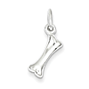 Sterling Silver Polished Bone Charm 7/16in
