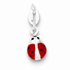Sterling Silver Ladybug Charm with Enamel