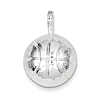 Sterling Silver Basketball Charm 5/8in