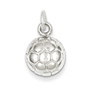 Sterling Silver Tiny Flat Soccer Ball Charm