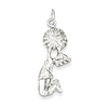 Sterling Silver Jumping Cheerleader Charm