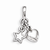 Sterling Silver Heart and Star Pendant