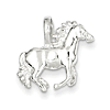 Sterling Silver 1/2in Cantering Horse Charm