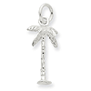 Sterling Silver Palm Tree Charm 5/8in