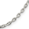 Sterling Silver 3.25mm Beveled Oval Cable Chain