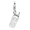 Sterling Silver Cell Phone Charm with Lobster Clasp