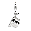 Sterling Silver Measuring Cup with Lobster Clasp Charm