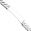 8in Curb Link ID Bracelet Sterling Silver