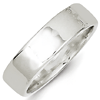 Sterling Silver 6mm Flat Wedding Band