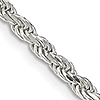 Sterling Silver 8in Rope Chain Bracelet 2.75mm