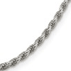 Sterling Silver 2.75mm Diamond-cut Rope Chain