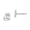 Sterling Silver Child's Kitty Cat Earrings