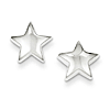 Sterling Silver Star Earrings 3/8in