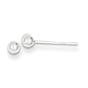 Sterling Silver Polished 3mm Ball Earrings