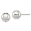 Sterling Silver Polished 9mm Ball Earrings