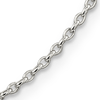 Sterling Silver Long Link Rolo Chain 1.6mm