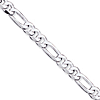 Figaro Chain 7.75mm - Sterling Silver