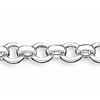 Sterling Silver 7 1/4in Hollow Link Bracelet