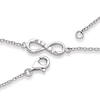 Sterling Silver CZ Infinity Bracelet