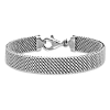 Sterling Silver 7.5in Mesh Woven Bracelet 10mm With Polished Finish