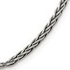 Sterling Silver 18in Antiqued Square Spiga Chain 3.25mm