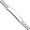 Sterling Silver ID Bracelet with Curb Links 5mm