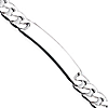 Sterling Silver 7mm Curb Link ID Bracelet