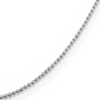 Sterling Silver 1mm Hollow Beaded Necklace