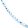 Light Blue Satin Cord Necklace