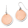 1in Rose Gold Plated Sterling Silver Radiant Essence Dangle Earrings