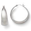 1 1/4in Sterling Silver Radiant Essence Hoop Earrings