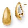 Gold Plated Sterling Silver Radiant Essence Omega Earrings