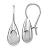 Sterling Silver Teardrop Dangle Earrings French Wire