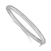 Sterling Silver Classic Textured Bangle Bracelet