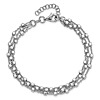 Sterling Silver Three Strand Beaded Bracelet