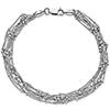 Sterling Silver 7 1/2in Valentina Strand Bracelet