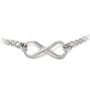 Sterling Silver 18in Infinity Symbol Strand Necklace