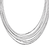 Sterling Silver Herringbone 7-Strand Necklace