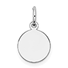 Sterling Silver 5/16in Engravable Disc Charm