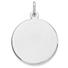 Sterling Silver 5/8in Engravable Round Disc Charm