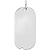 Sterling Silver 1in Engravable Dog Tag
