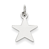 Sterling Silver 3/8in Engravable Star Charm