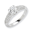 Sterling Silver Micro Pave CZ Ring