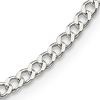 Sterling Silver 3.65mm Italian Curb Chain