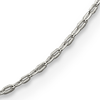 Sterling Silver .6mm Beveled Oval Cable Chain