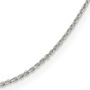 Sterling Silver .8mm Beveled Oval Cable Chain