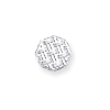 Octagonal Textured Tie Tac Sterling Silver