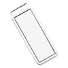 Sterling Silver Money Clip with Rectangular Groove